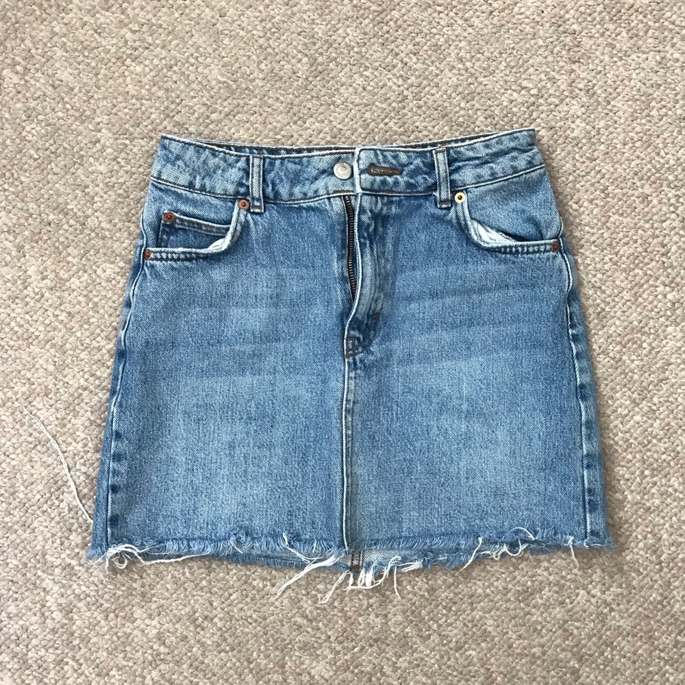 Topshop denim skirt